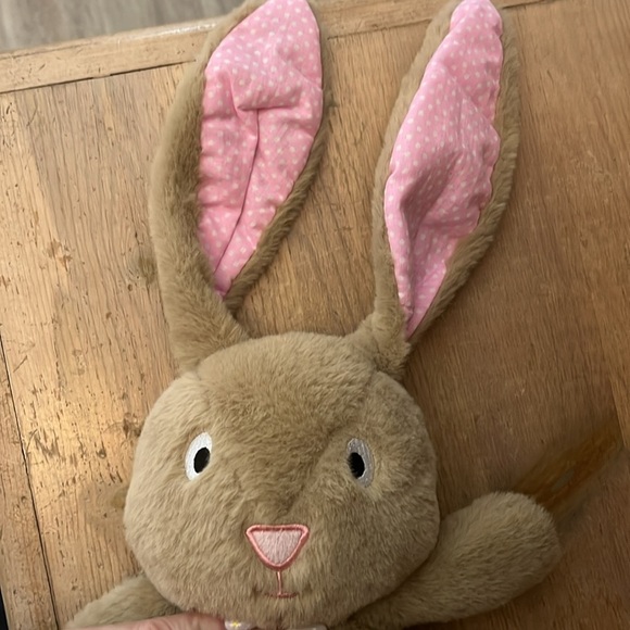 “Make Believe Ideas” Plush Bunny Rabbit Tan Sewn On Face Soft - Picture 3 of 7